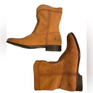 New Frye Cara Roper Short Tan Boots
